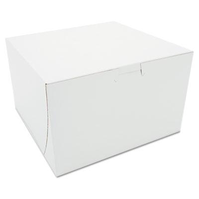 View larger image of White One-Piece Non-Window Bakery Boxes, 8 x 8 x 5, White, Paper, 100/Carton