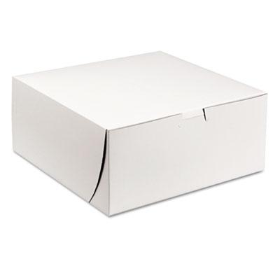 View larger image of White One-Piece Non-Window Bakery Boxes, 9 x 9 x 4, White, Paper, 200/Carton