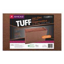 TUFF Expanding Files, 12 Sections, 1/12-Cut Tab, Legal Size, Redrope