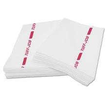 Tuff-Job Guard Antimicrobial Towels, White/red, 12 X 21, 1/4 Fold, 150/carton