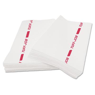 View larger image of Tuff-Job S900 Antimicrobial Foodservice Towels, White/red, 12 X 24, 150/carton