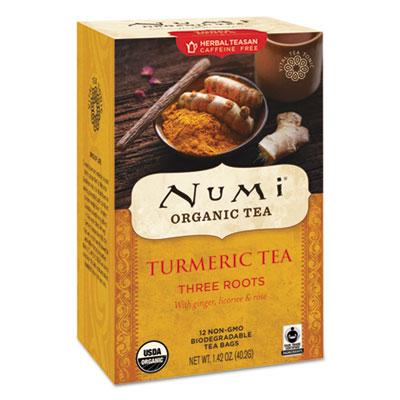 View larger image of Turmeric Tea, Three Roots, 1.42 oz Bag, 12/Box