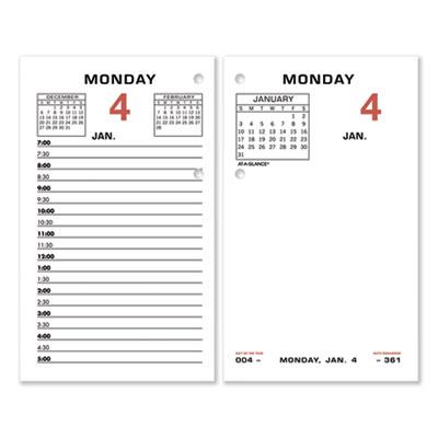 View larger image of Two-Color Desk Calendar Refill, 3.5 x 6, White Sheets, 12-Month (Jan to Dec): 2024