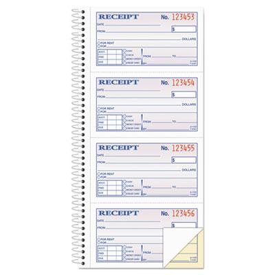 View larger image of 2-Part Receipt Book, Two-Part Carbonless, 4.75 x 2.75, 4 Forms/Sheet, 200 Forms Total