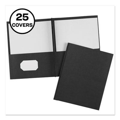 View larger image of Two-Pocket Folder, Prong Fastener, 0.5" Capacity, 11 X 8.5, Black, 25/box
