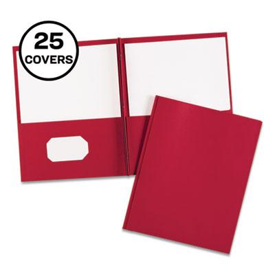 View larger image of Two-Pocket Folder, Prong Fastener, 0.5" Capacity, 11 X 8.5, Red, 25/box