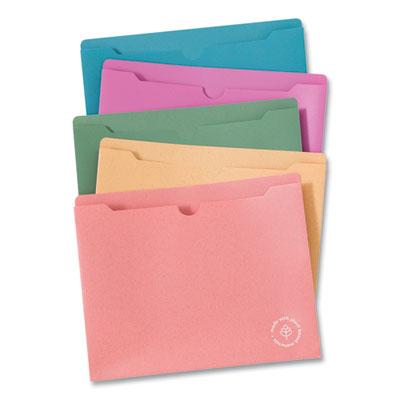 View larger image of U-Eco Poly File Jackets, Straight Tab, Letter Size, Assorted, 10/Pack