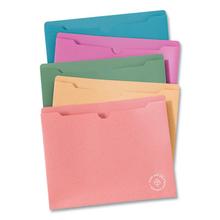 U-Eco Poly File Jackets, Straight Tab, Letter Size, Assorted, 10/Pack