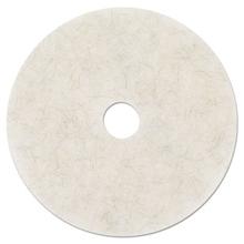 Ultra High-Speed Natural Blend Floor Burnishing Pads 3300, 20" Dia., White, 5/CT