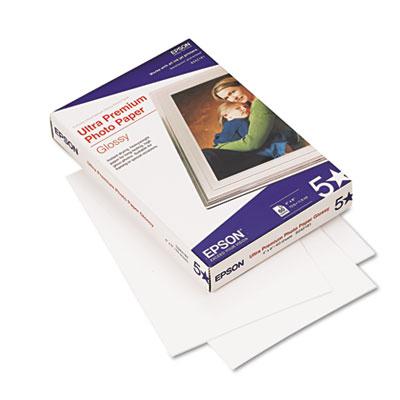 View larger image of Ultra Premium Glossy Photo Paper, 11.8 mil, 4 x 6, Glossy Bright White, 60/Pack