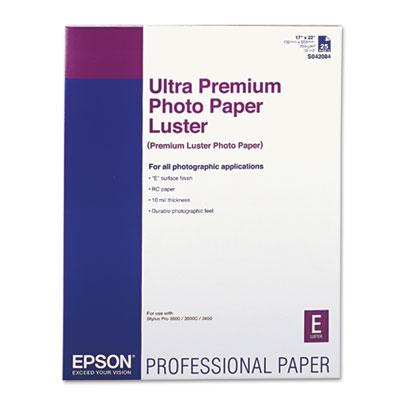 View larger image of Ultra Premium Photo Paper, 10 mil, 17 x 22, Luster White, 25/Pack