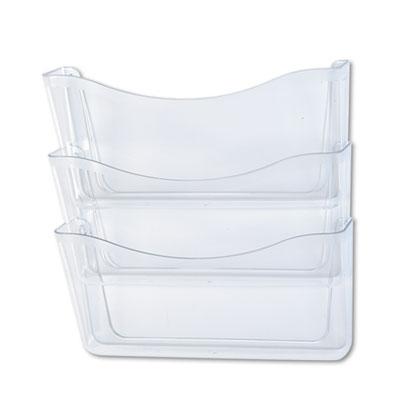 View larger image of Unbreakable Three Pocket Wall File Set, Letter, Clear