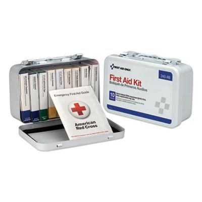 View larger image of Unitized First Aid Kit for 10 People, 64-Pieces, OSHA/ANSI, Metal Case