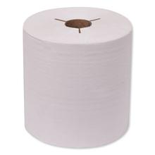 Universal Hand Towel Roll, Notched, 8" x 800 ft, Natural White, 6 Rolls/Carton