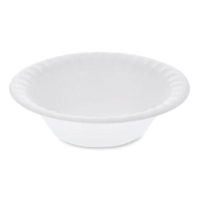 View larger image of Placesetter Satin Non-Laminated Foam Dinnerware, Bowl, 12 oz, 6" dia, White, 1,000/Carton