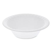 Placesetter Satin Non-Laminated Foam Dinnerware, Bowl, 12 oz, 6" dia, White, 1,000/Carton