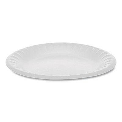 View larger image of Placesetter Satin Non-Laminated Foam Dinnerware, Plate, 6" dia, White, 1,000/Carton
