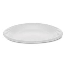 Placesetter Satin Non-Laminated Foam Dinnerware, Plate, 6" dia, White, 1,000/Carton