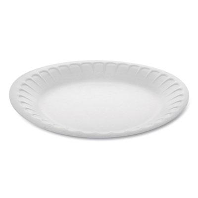 View larger image of Placesetter Satin Non-Laminated Foam Dinnerware, Plate, 7" dia, White, 900/Carton