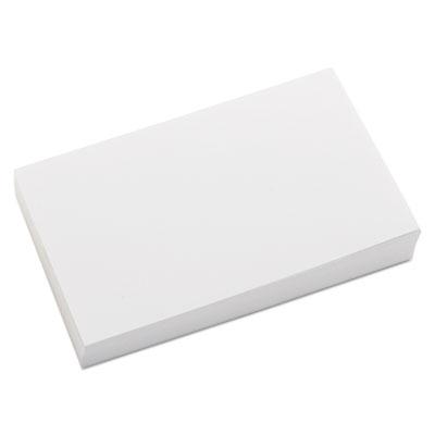 View larger image of Unruled Index Cards, 3 x 5, White, 100/Pack