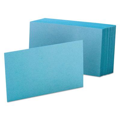 View larger image of Unruled Index Cards, 4 x 6, Blue, 100/Pack