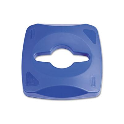 View larger image of Untouchable Single Stream Recycling Top, 16.2w x 16.4d x 8.3h, Blue