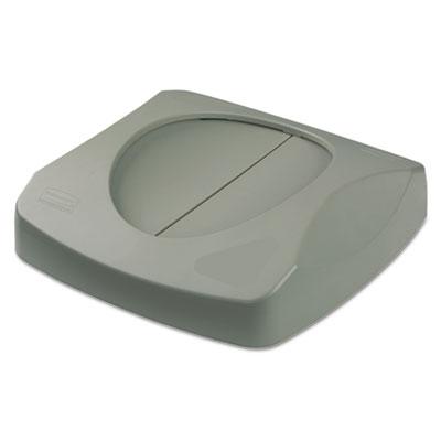 View larger image of Untouchable Square Swing Top Lid, 16w x 16d x 4h, Gray