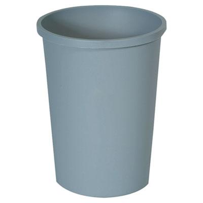 View larger image of Untouchable Large Plastic Round Waste Receptacle, 11 gal, Plastic, Gray