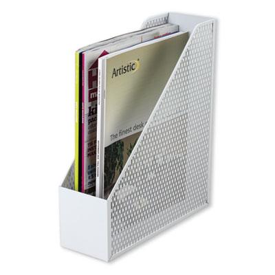 View larger image of Urban Collection Punched Metal Magazine File, 3 1/2 x 10 x 11 1/2, White