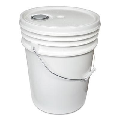 View larger image of Utility Bucket with Lid, 5 gal, Polyethylene, White, 11.25" dia