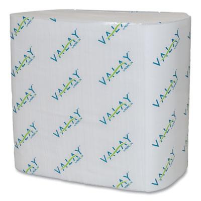 View larger image of Valay Interfolded Napkins, 2-Ply, 6.5 x 8.25, White, 500/Pack, 12 Packs/Carton