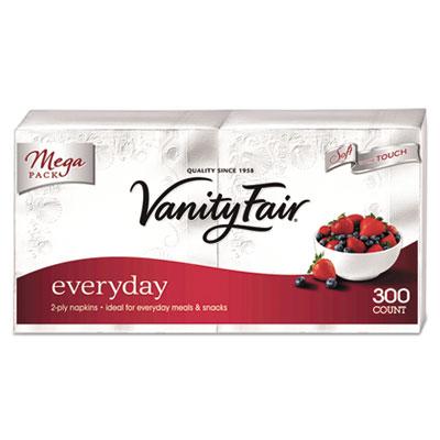 View larger image of Vanity Fair Everyday Dinner Napkins, 2-Ply, White, 300/Pack