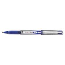 VBall Grip Liquid Ink Stick Roller Ball Pen, .7mm, Blue Ink, Blue/Silver Barrel, Dozen