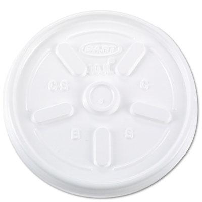 View larger image of Vented Plastic Hot Cup Lids, 10JL, 10 oz., White, 1000/Carton