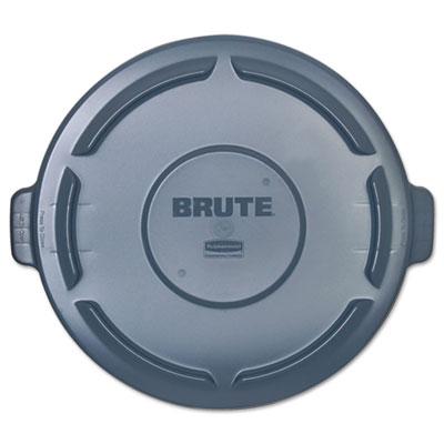 View larger image of BRUTE Self-Draining Flat Top Lids, 24.5" Diameter x 1.5h, Gray
