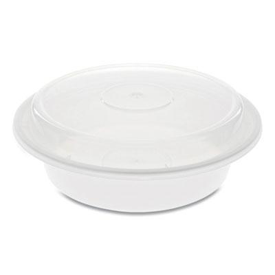 View larger image of Newspring VERSAtainer Microwavable Containers,  24 oz, 7 x 7 x 2.38, White/Clear, Plastic, 150/Carton