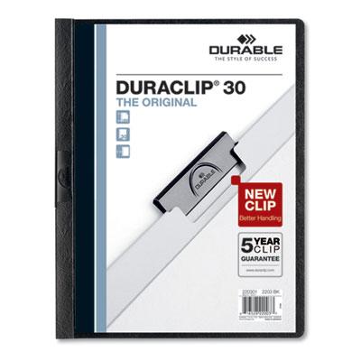 View larger image of Duraclip Report Cover, Clip Fastener, 8.5 X 11, Clear/black, 25/box