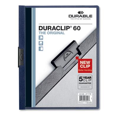 View larger image of Duraclip Report Cover With Clip Fastener, 8.5 X 11, Clear/navy, 25/box