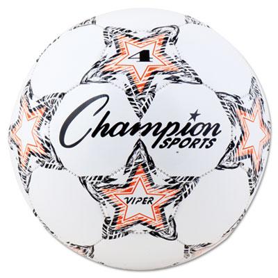 View larger image of VIPER Soccer Ball, Size 4, 8"- 8 1/4" dia., White