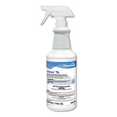 View larger image of Virex Tb Disinfectant Cleaner, Lemon Scent, Liquid, 32 Oz Bottle, 12/carton