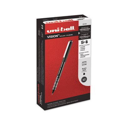 View larger image of VISION Roller Ball Pen, Stick, Extra-Fine 0.5 mm, Black Ink, Gray/Black/Clear Barrel, Dozen