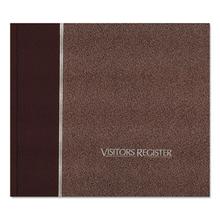 Visitor Register Book, Burgundy Hardcover, 128 Pages, 8 1/2 x 9 7/8