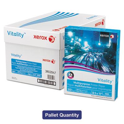 View larger image of Vitality Multipurpose Print Paper, 92 Bright, 20 lb Bond Weight, 8.5 x 11, White, 500/Ream, 10 Reams/Ct, 40 Cartons/Pallet