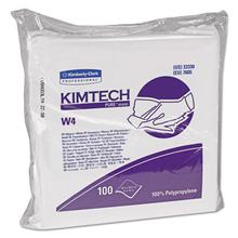 W4 Critical Task Wipers, Flat Double Bag, 12 x 12, Unscented, White, 100/Bag, 5 Bags/Carton