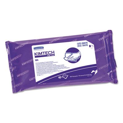 View larger image of W4 PreSat Alcohol Wipers, 70% IPA, 1-Ply, 9 x 11, White, 40/Pack, 10 Packs/Carton