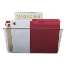 Wall File, Letter, 13 x 7, Single Pocket, Clear
