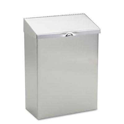 View larger image of Wall Mount Sanitary Napkin Receptacle, Stainless Steel