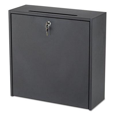 View larger image of Wall-Mountable Interoffice Mailbox, 18 x 7 x 18, Black