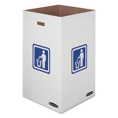 View larger image of Waste and Recycling Bin, 50 gal, White, 10/Carton