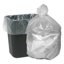 Waste Can Liners, 10 gal, 6 mic, 24" x 24", Natural, 50 Bags/Roll, 20 Rolls/Carton